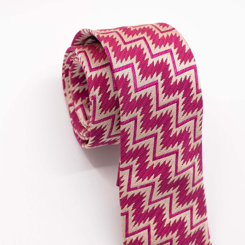 Pink Zig Zag Tie