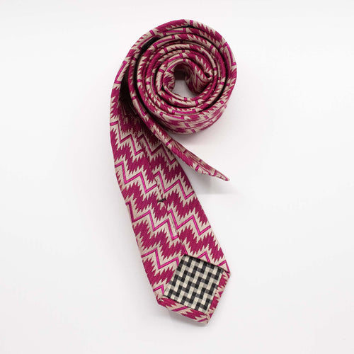 Pink Zig Zag Tie