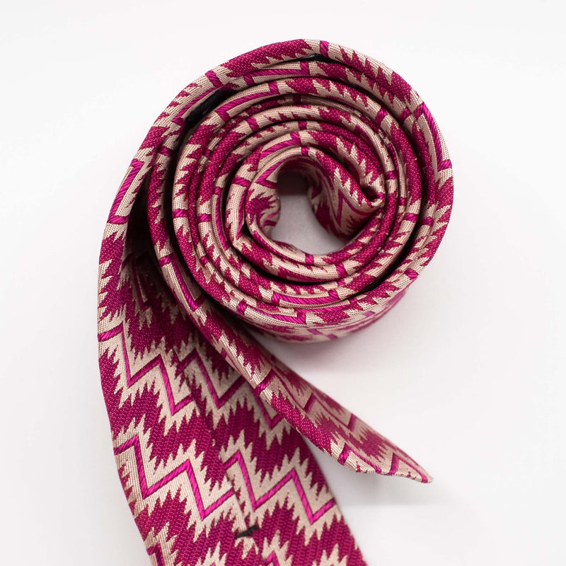 Pink Zig Zag Tie