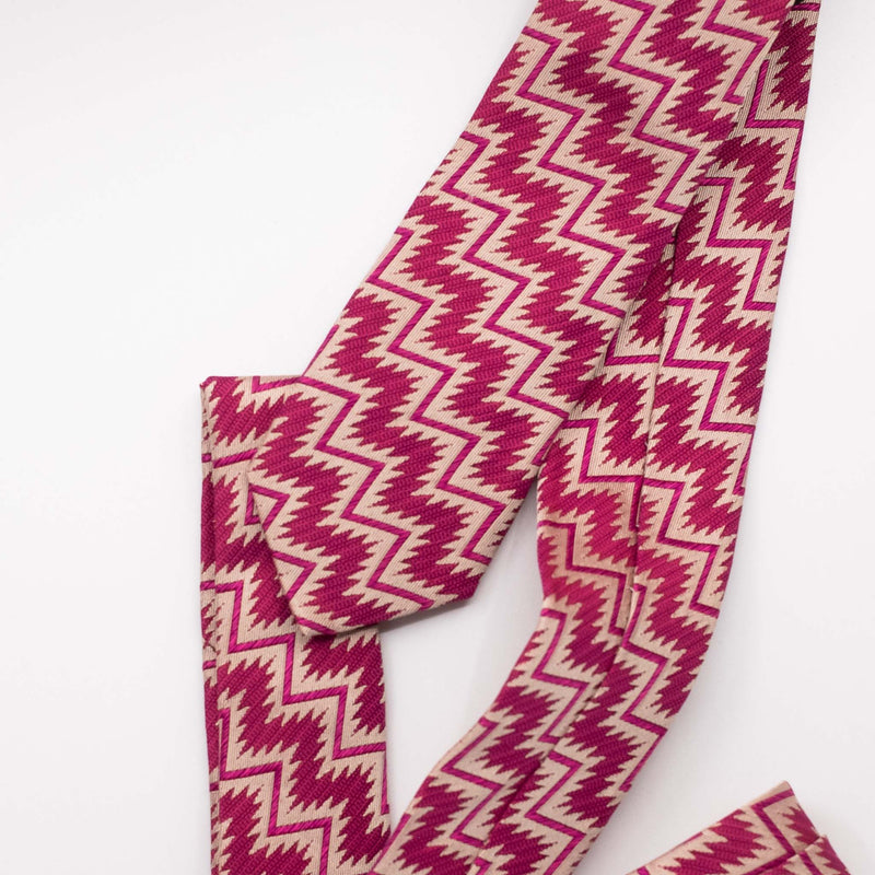 Pink Zig Zag Tie