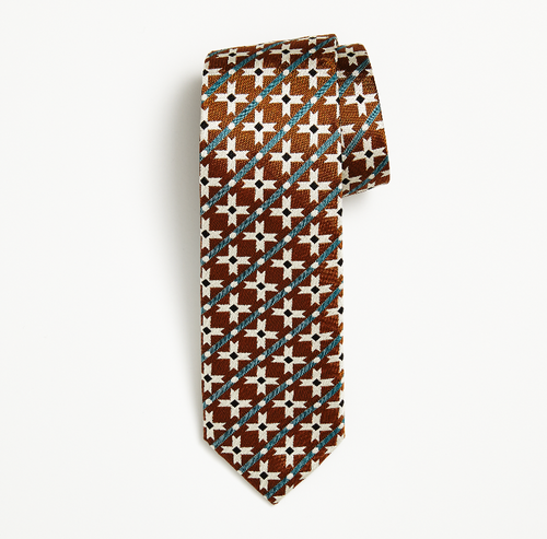 Copper Star Silk Tie