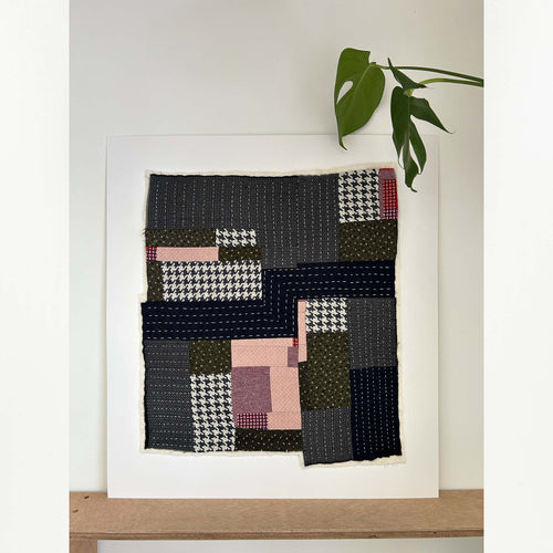 Textile artwork IX by B.French (57cm x 50cm)