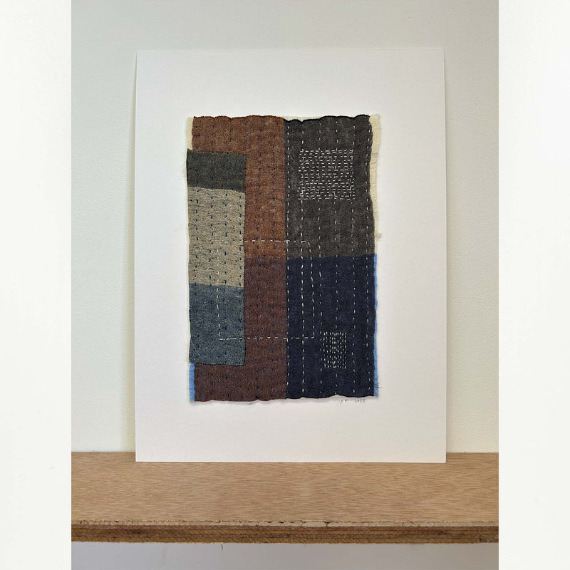 Textile artwork I by B.French (26cm x 18cm)