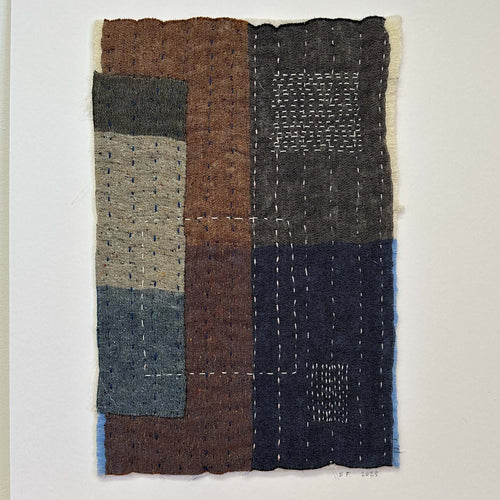 Textile artwork I by B.French (26cm x 18cm)