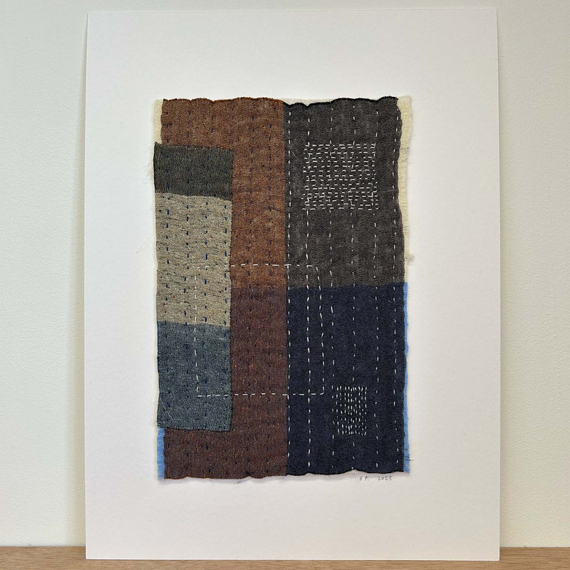 Textile artwork I by B.French (26cm x 18cm)