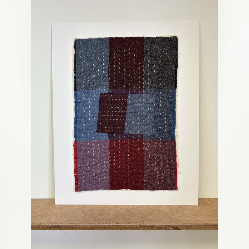 Textile artwork V by B.French (42cm x 28cm)