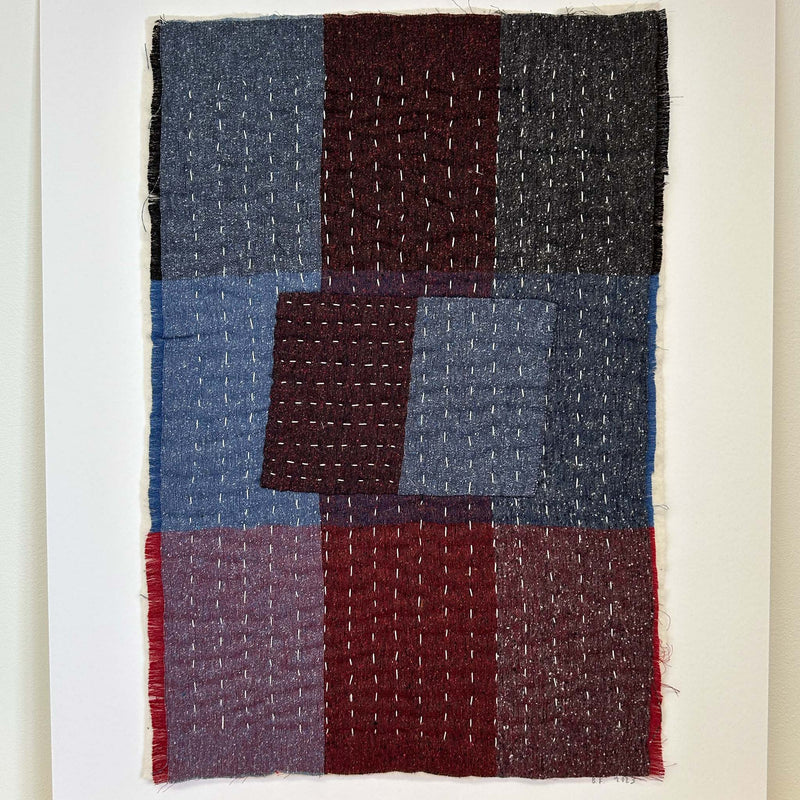 Textile artwork V by B.French (42cm x 28cm)