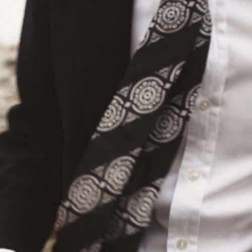 Stripe Medallion Tie