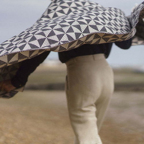 Exclusive Graphite Porto Wool Throw - A.L.Smith x Marwood