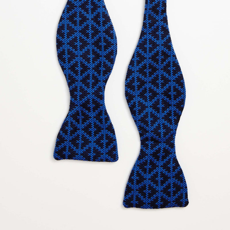 Cobalt Blue Self-tie Bow Tie