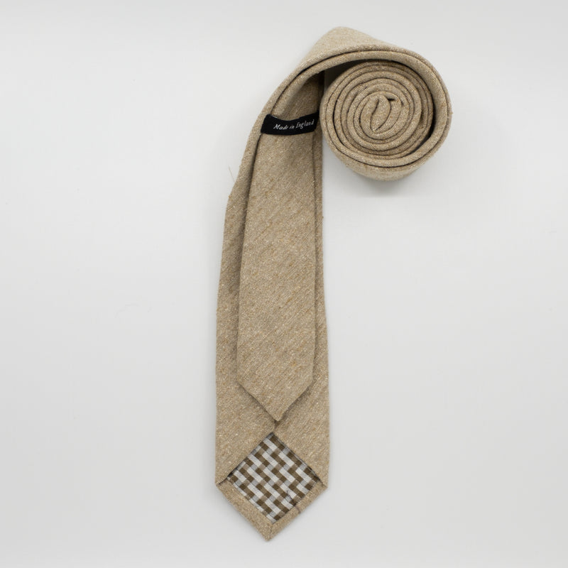 Sand Slub Silk Woven Tie