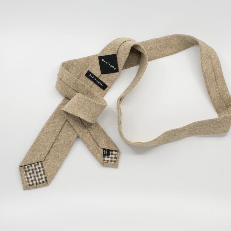 Sand Slub Silk Woven Tie