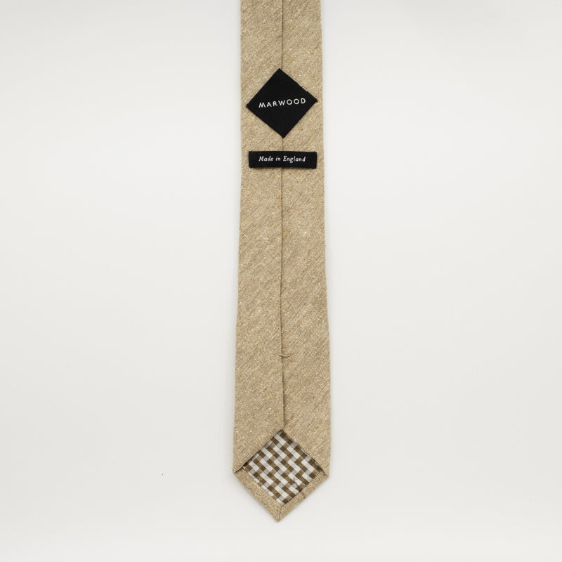 Sand Slub Silk Woven Tie