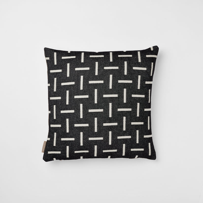 Graphite / Ecru Dash Cushion Cover -  A.L.Smith