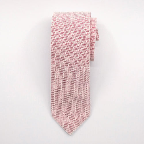 Ecru/Pink Fragile Lace Tie