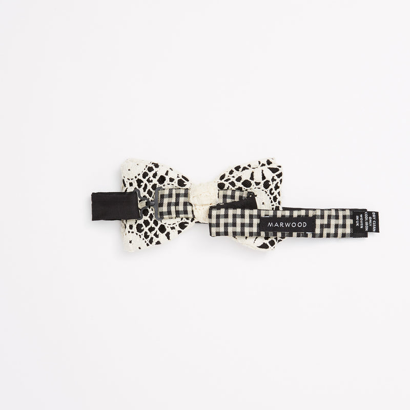 Geo Lace Pre-Tied Bow Tie