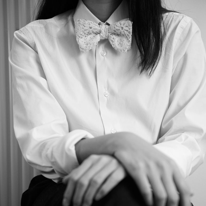 Geo Lace Pre-Tied Bow Tie