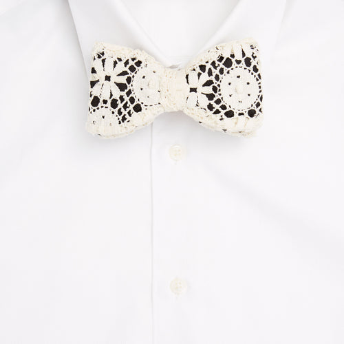 Geo Lace Pre-Tied Bow Tie