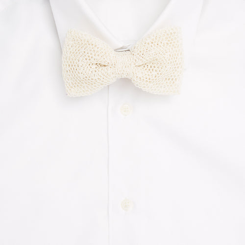 Mesh Lace Unlined Pre-Tied Bow Tie