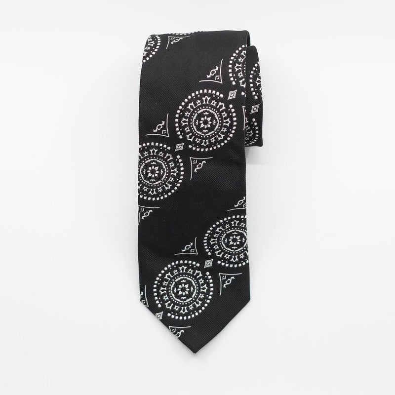 Stripe Medallion Tie