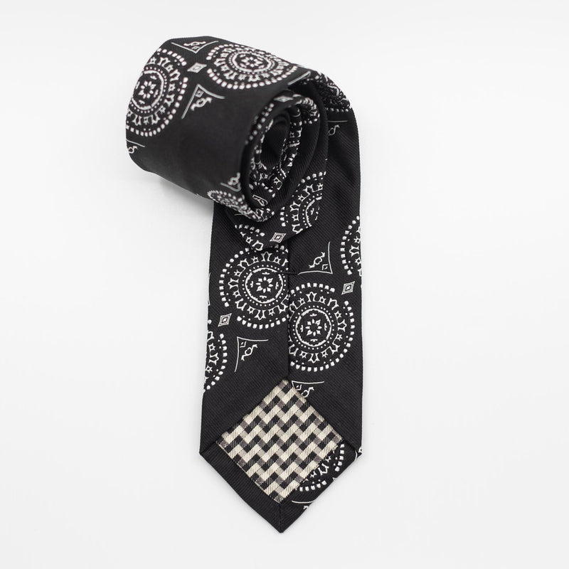 Stripe Medallion Tie