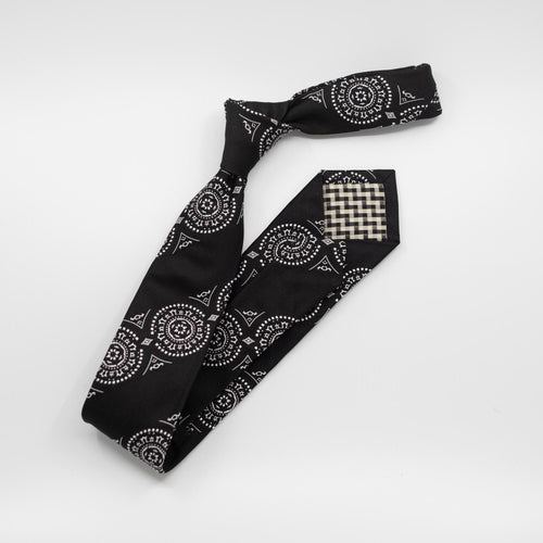 Stripe Medallion Tie