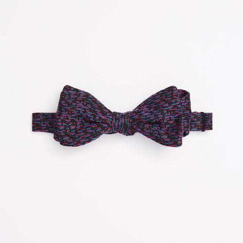 Multi-coloured Fleck Silk Self-tie Bow Tie