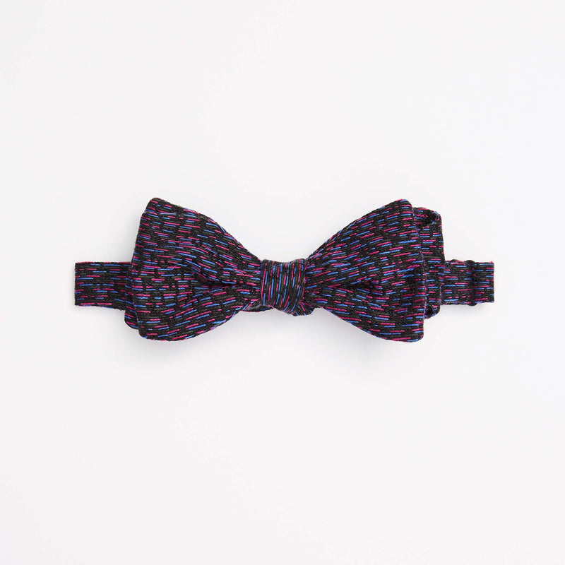 Multi-coloured Fleck Silk Self-tie Bow Tie