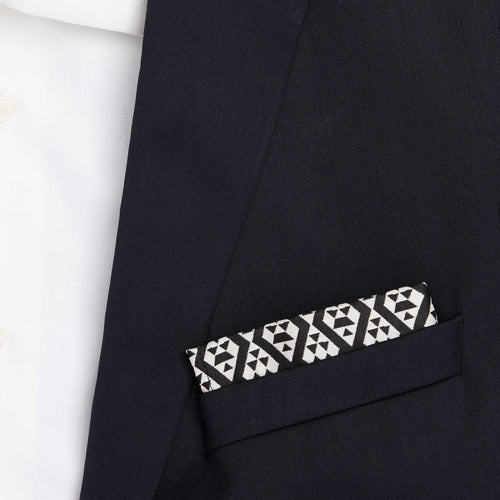 Harlequin  Silk Jacquard Pocket Square