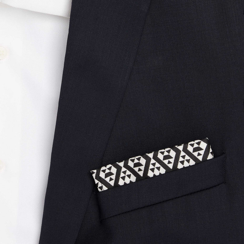 Harlequin  Silk Jacquard Pocket Square