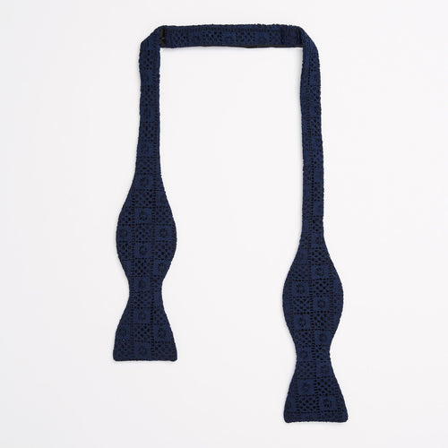 Square Knot Lace Self-Tie Bow Tie