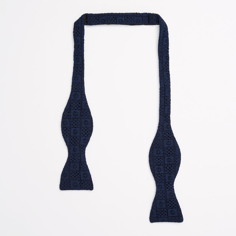 Square Knot Lace Self-Tie Bow Tie