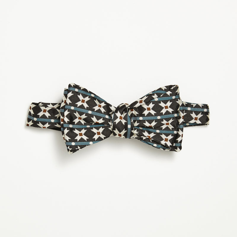 Espora Silk Jacquard Self-Tie Bow Tie