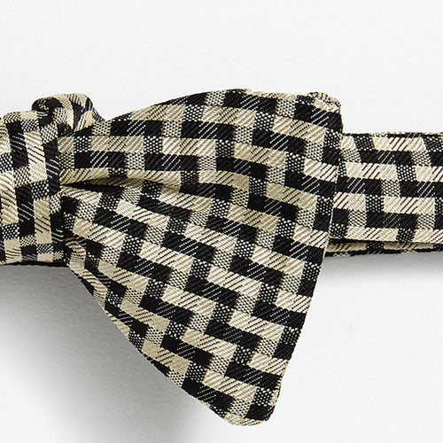 Staircase Silk Self-Tie Bow Tie