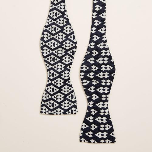 Outlet Sale - Harlequin Silk Self-Tie Bow Tie