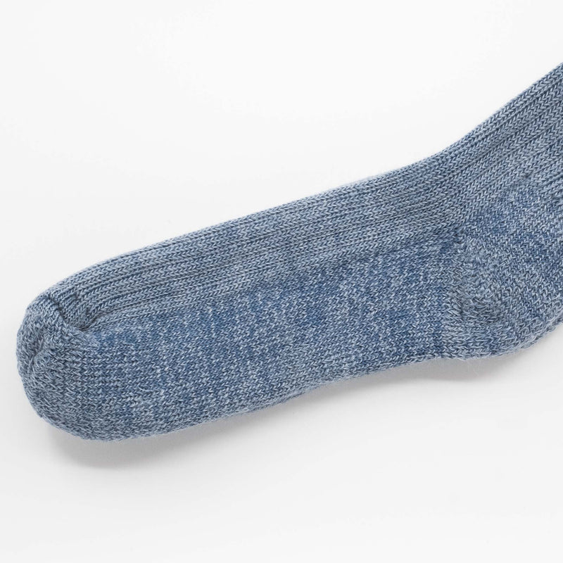 Soft Blue Heavy Knit Mohair Socks