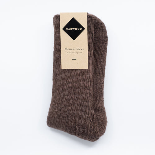 Bark Heavy Knit Mohair Socks