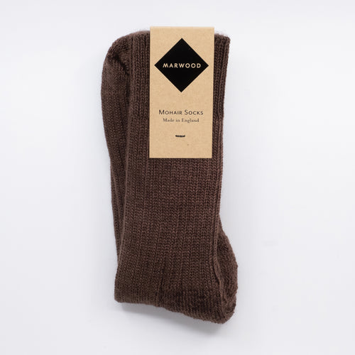 Bark Heavy Knit Mohair Socks