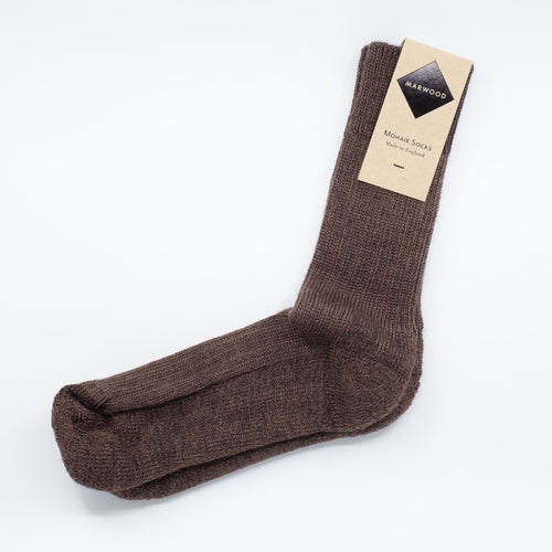 Bark Heavy Knit Mohair Socks