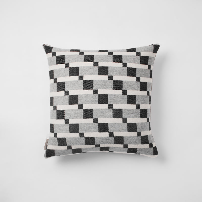 Graphite / Grey Block Cushion Cover - A.L.Smith