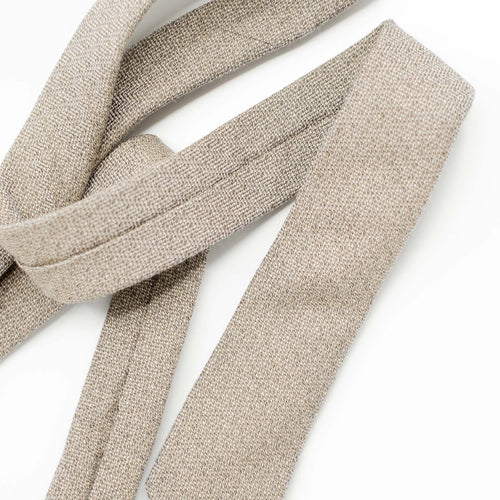 Taupe Herringbone Wool Tie