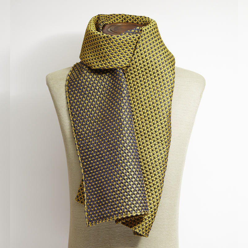 Yellow 3D Weave Scarf