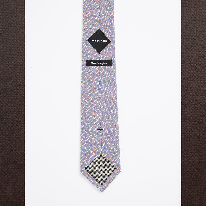 Lilac Blue Mutli Fleck Tie