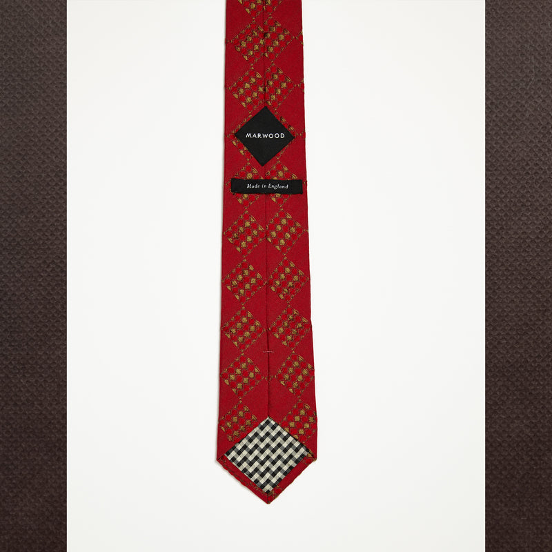 Red Weave Tie