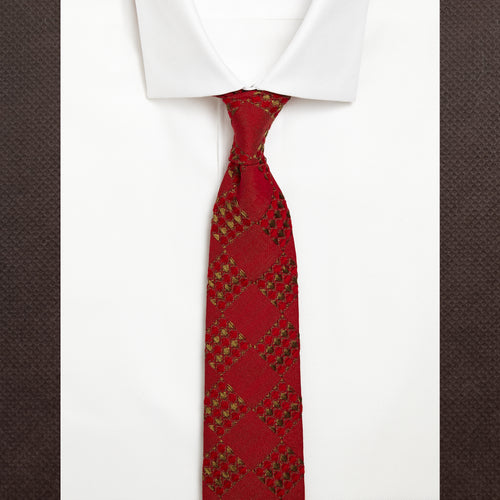 Red Weave Tie