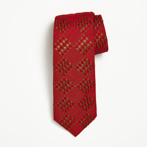 Red Weave Tie