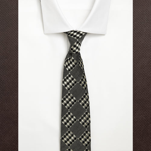 Charcoal Weave Tie