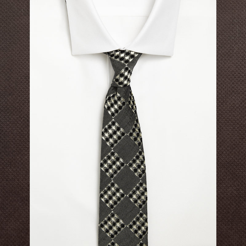 Charcoal Weave Tie