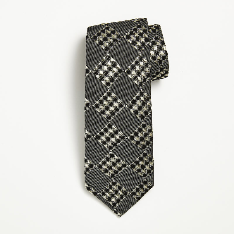 Charcoal Weave Tie