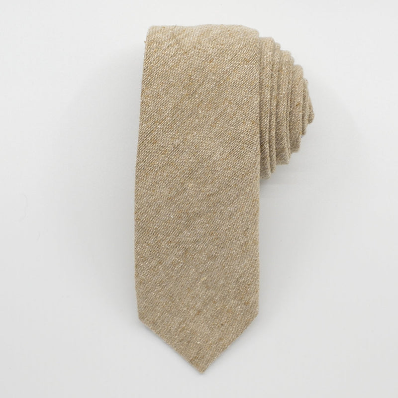 Sand Slub Silk Woven Tie